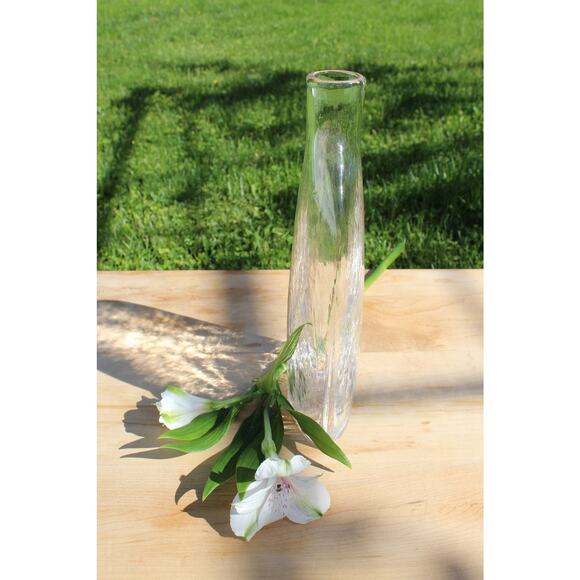 Decorative Vintage Clear Glass Bottle / SimpleVase - Picture 7 of 8